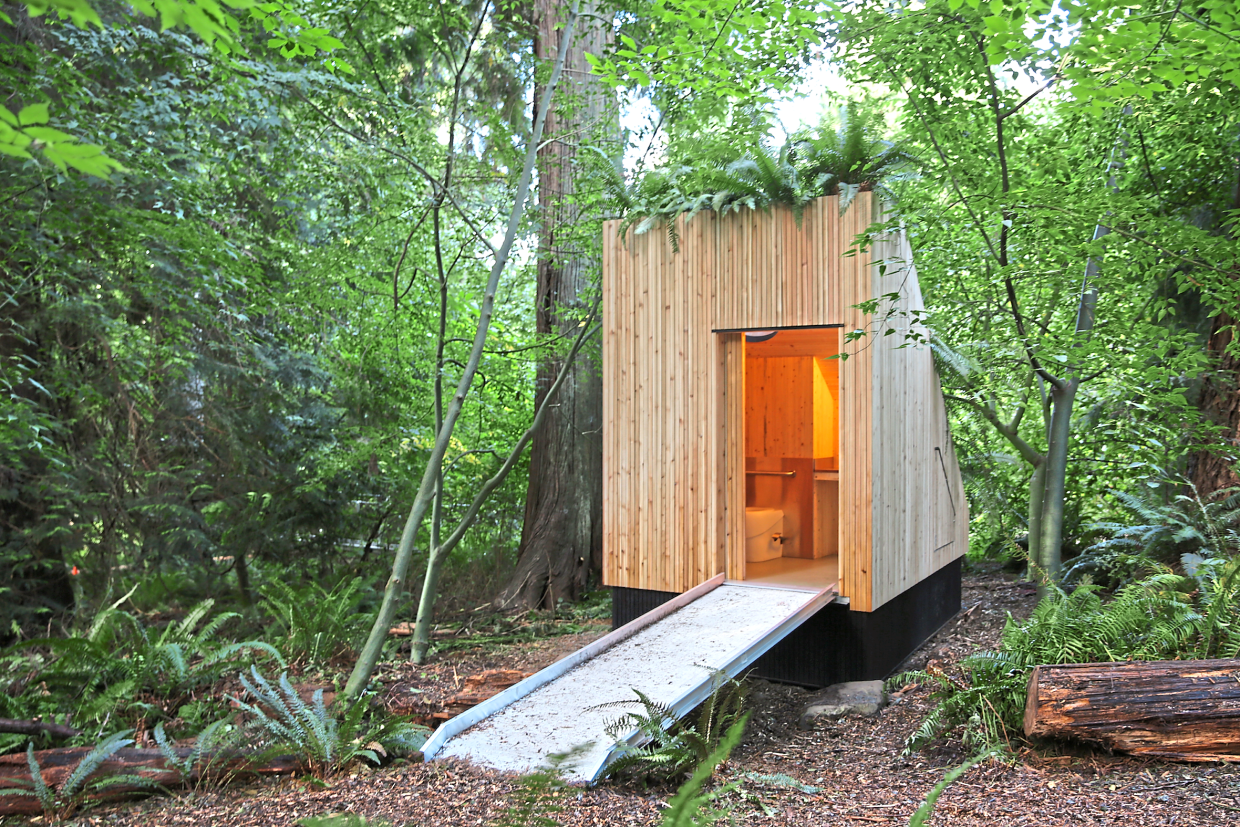 The Myco Toilet, powered by mushrooms, has taken composting to the next level. — JOSEPH DAHMEN/The University of British Columbia