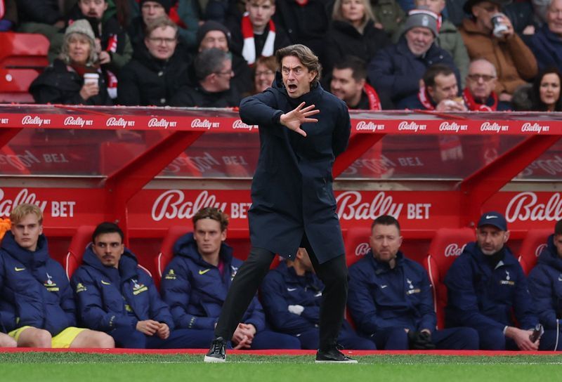 Soccer-Frank angry as Tottenham take a step back in defeat at Forest