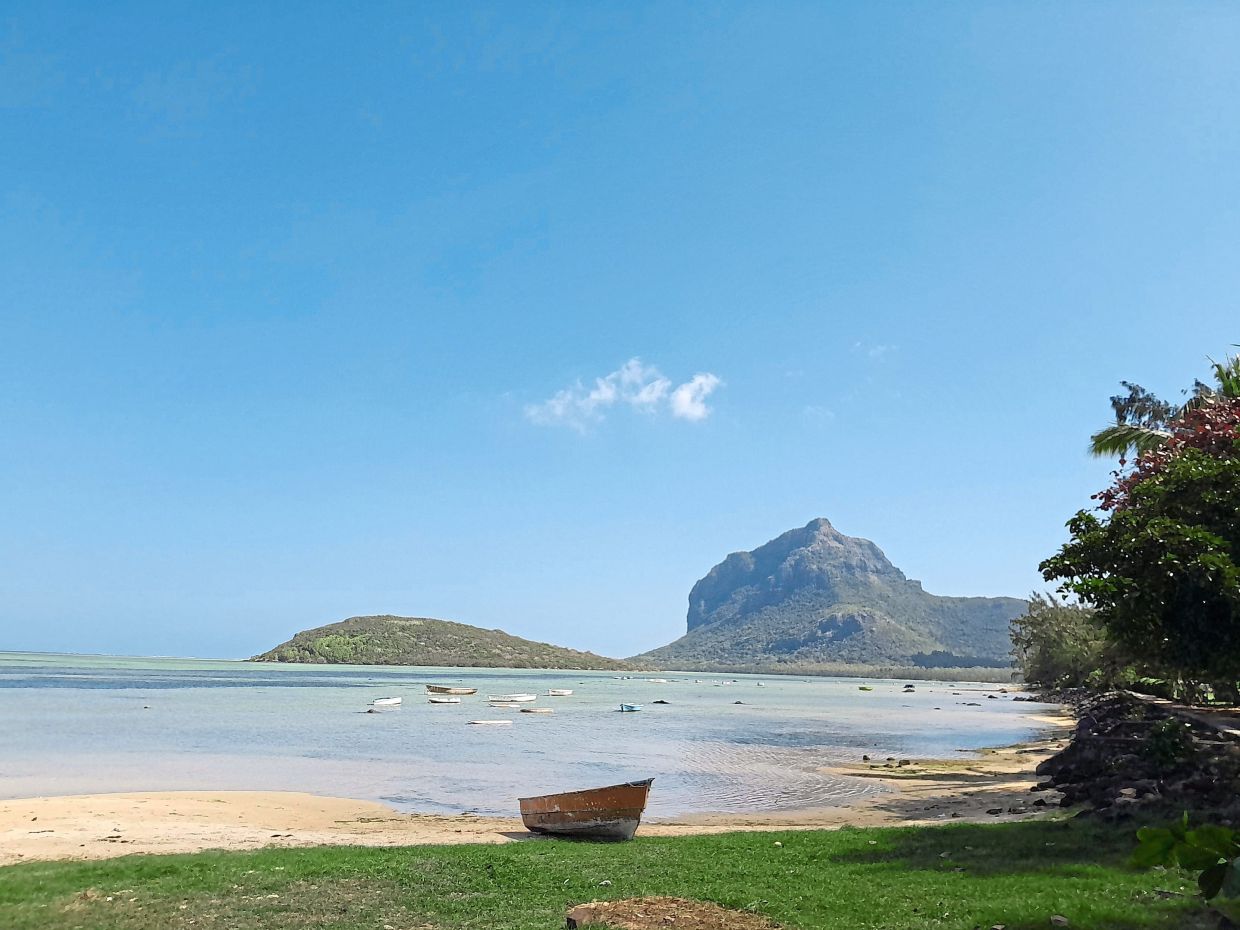 There are a number of hills and mountains like Le Morne (in the background) in Mauritius.