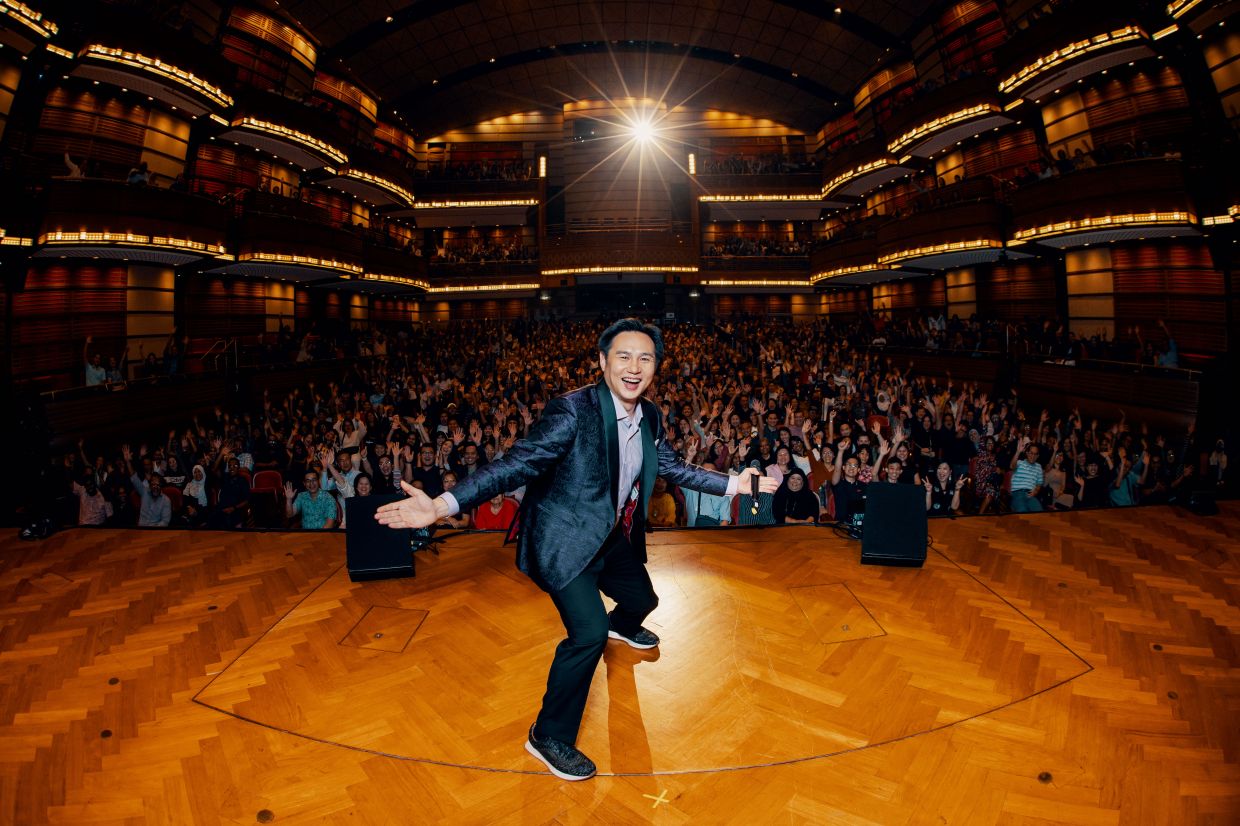 Douglas Lim was the first stand-up comedian to perform solo at Dewan Filharmonik Petronas, Kuala Lumpur. Photo: Handout