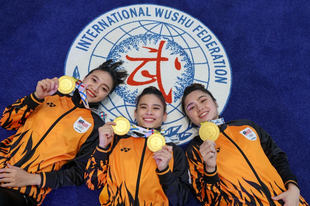 SEA Games: Women's trio bag gold for Malaysia in wushu weapons event