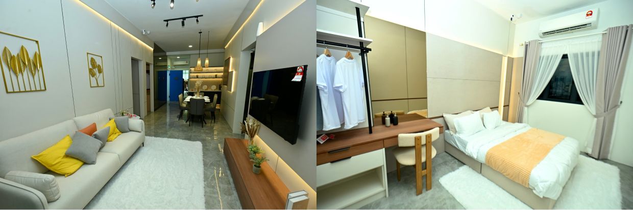 The mock-up show unit offers a preview of the interior layouts for Alamanda Heights Residence.