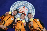 Cheong Min wins second gold as she leads trio for wushu weapons title