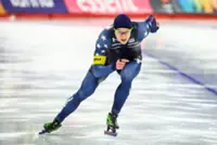 Olympics-Stolz stakes claim as medal favourite for Milano-Cortina in speed skating World Cup qualifiers