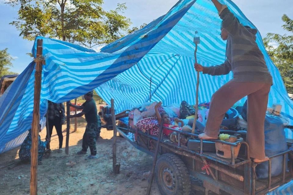 Displaced Cambodians flee again, and again, as Thai-Cambodia conflict continues