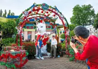 Kuching’s landmark cat statue ready for festivities 