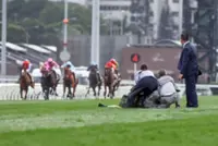 Man bailed for fire protest on track at Hong Kong's richest horse race