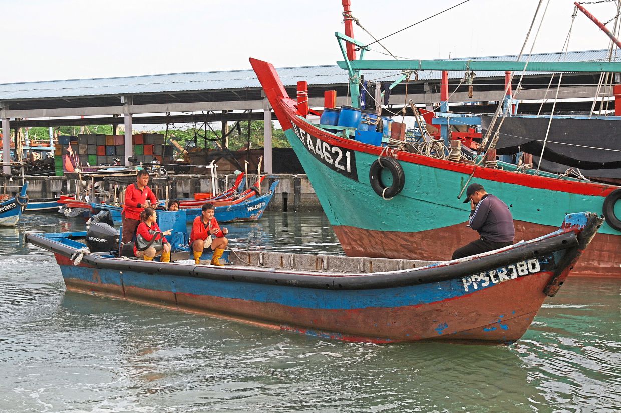 Interview food security exco Fahmi Zainol at Fish Cage at LS Marine Culture Trading in Perairan Pulau Jerejak.( December 12, 2025 )— LIM BENG TATT/The Star