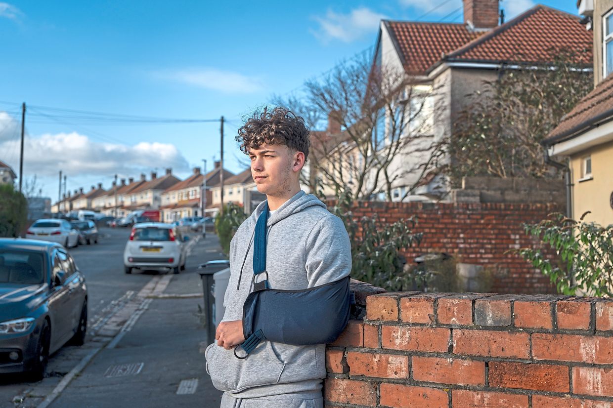 Bartley near his home in Bristol. — Andrew Testa/The New York Times