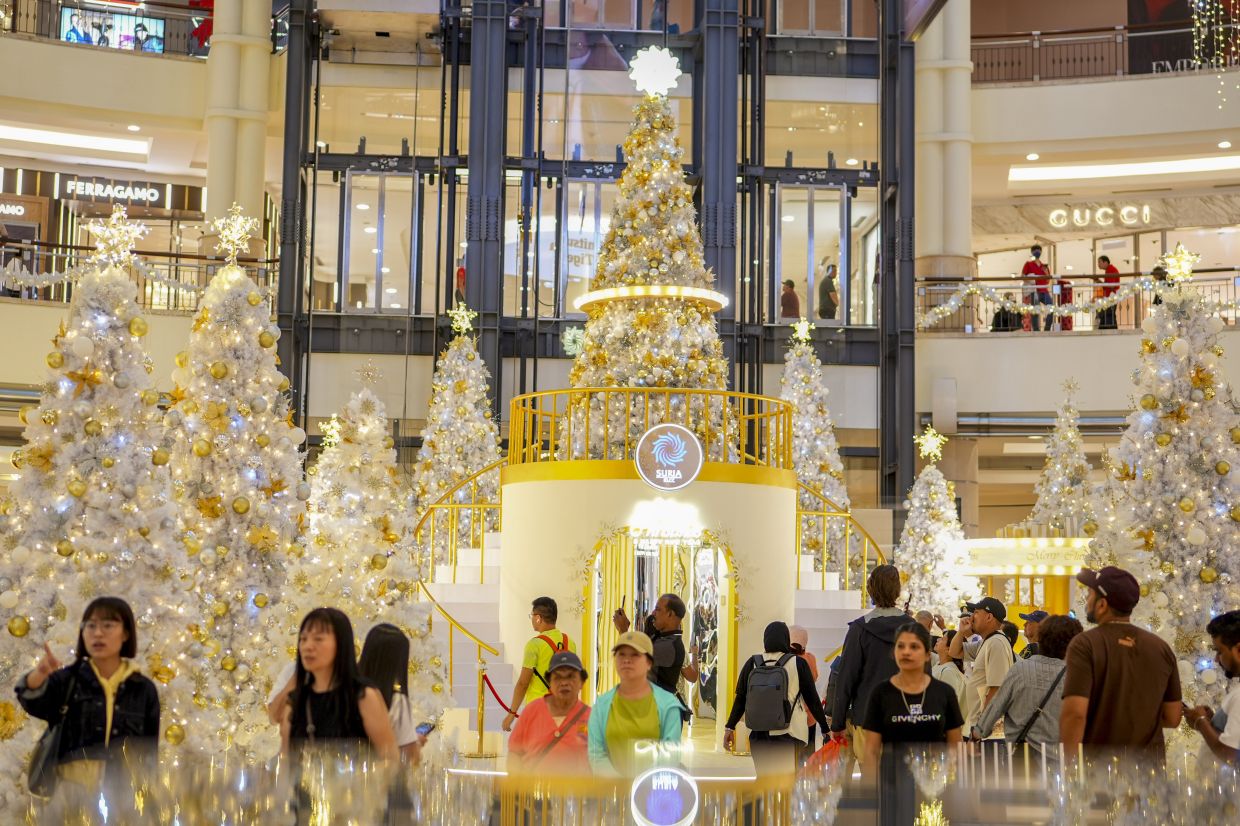 Christmas cheer takes over Suria KLCC's centre court.