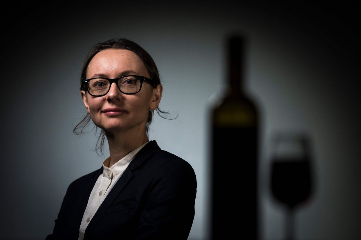 Racines managing partner and French Master Sommelier Pascaline Lepeltier. – Photo by Lionel BONAVENTURE / AFP