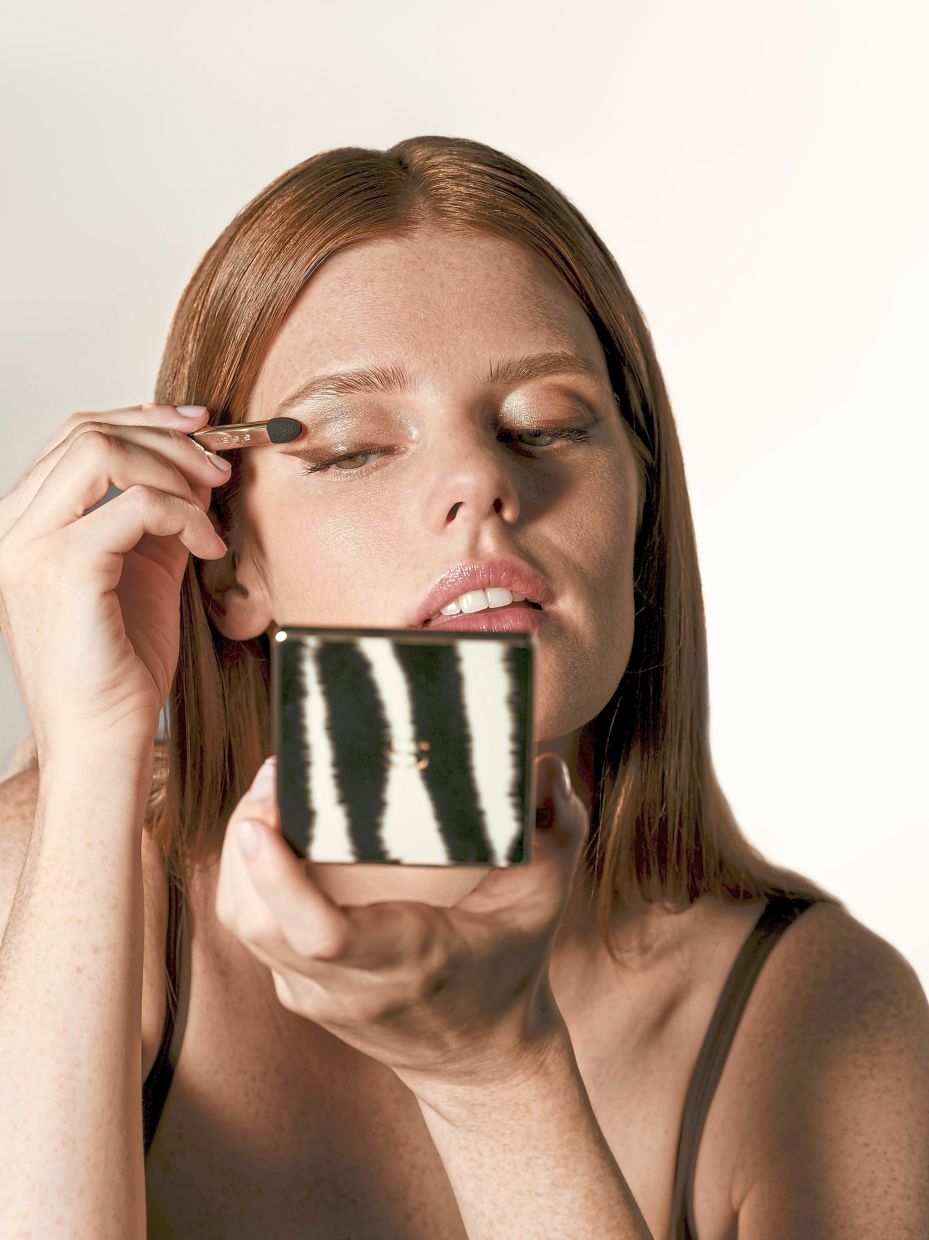 Eyeshadow palettes are gravitating towards metallics and shimmer, with golds, bronzes and rich burgundy taking the lead. Photo: Sisley Paris