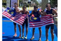 Strong chemistry drives Malaysian aquathlon relay bronze
