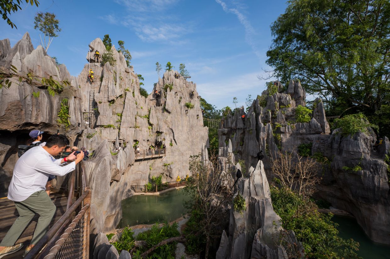 The Karsts at Rainforest Wild, where visitors can observe Francois’ langurs.