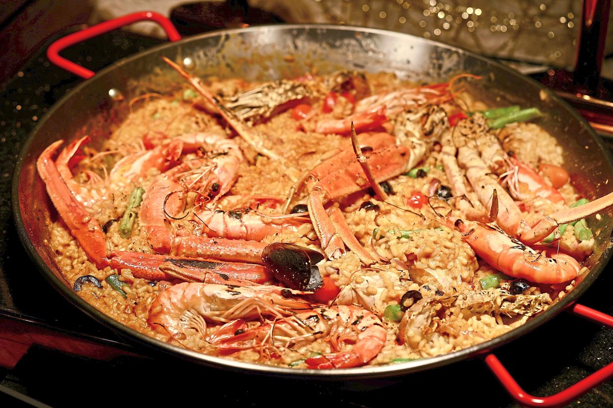 The Seafood Paella abounding in slipper lobster, crab and mussels. — LOW LAY PHON/The Star