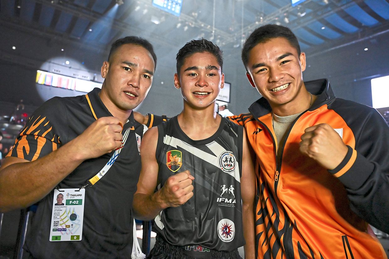 Other Sports: Mikail shows off killer moves to upstage Thai fighter in ...
