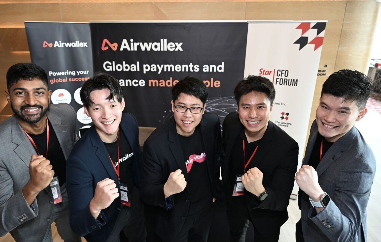 The Airwallex team posing for a group photo after the Chief Financial Officer (CFO) Forum 2025, organised by Star Media Group, in Kuala Lumpur.