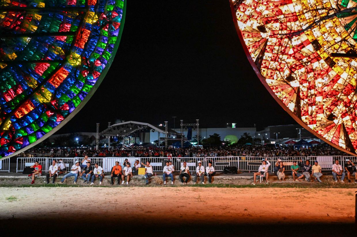 The lantern-making tradition evolved from nighttime processions held by Spanish friars during the 300-plus years of Madrid's colonial rule. - AFP