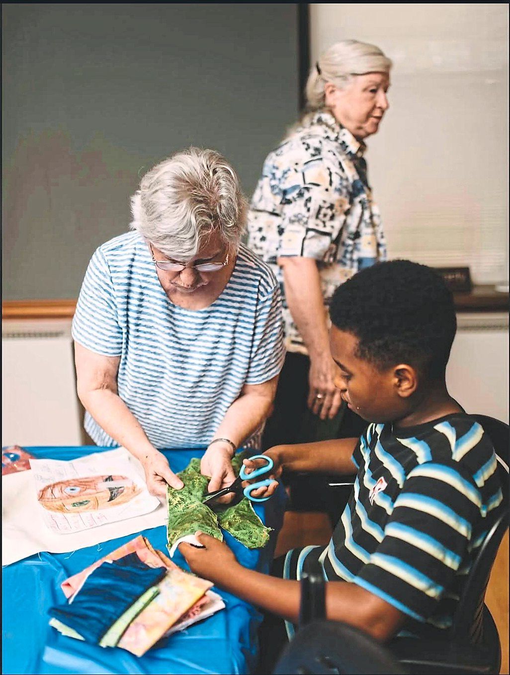 Through sewing, individuals discover their abilities and gain pathways to participation and meaningful work. Photo: Instagram/Tinypricksproject