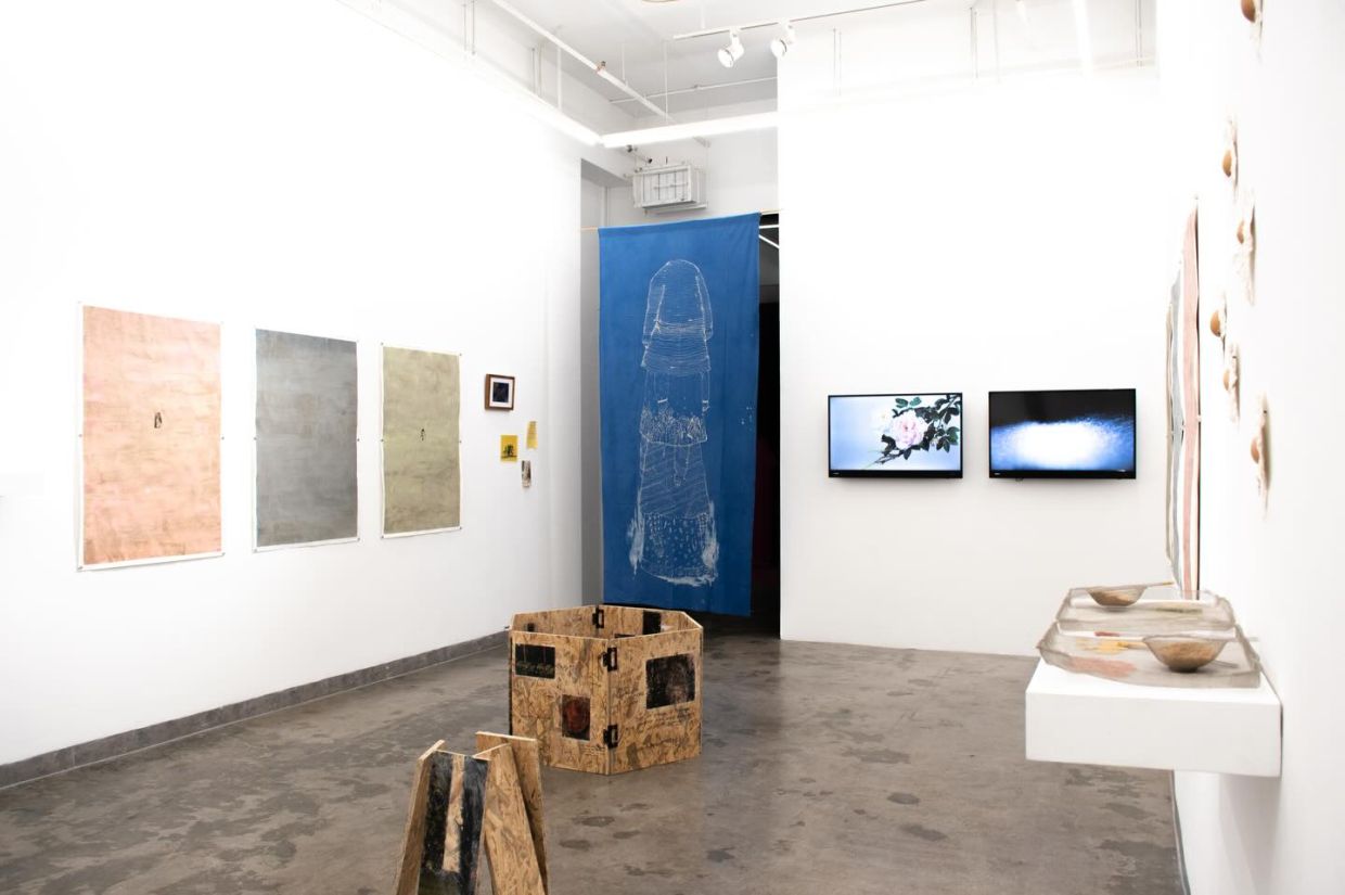 A general view of the 'Sentul Biennale' artworks and installations at the A+ Works of Art gallery in KL. Photo: A+ Works of Art 