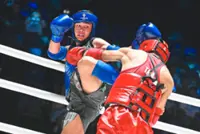 Young muay thai fighters punch above weight with golden show