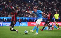 Soccer-Hojlund helps Napoli sink Milan to reach Italian Super Cup final in Riyadh