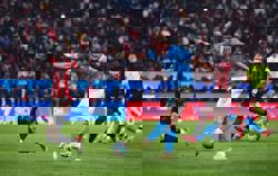 Soccer-Hojlund helps Napoli sink Milan to reach Italian Super Cup final in Riyadh