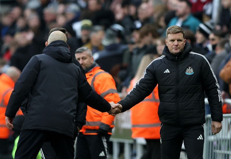 Soccer-Newcastle's Howe slams 'stonewall penalty' snub as defensive woes continue