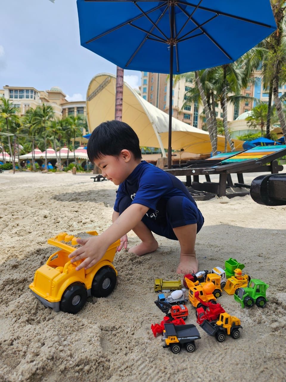 Lim likes construction vehicles and plays out scenarios about them. Photo: JASMINE NG