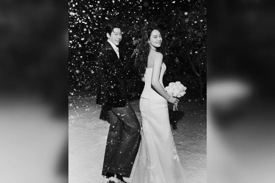 K-drama stars Shin Min-a and Kim Woo-bin marry after 11-year romance