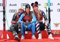 Alpine skiing-Goggia seals Super-G win ahead of Robinson and Vonn