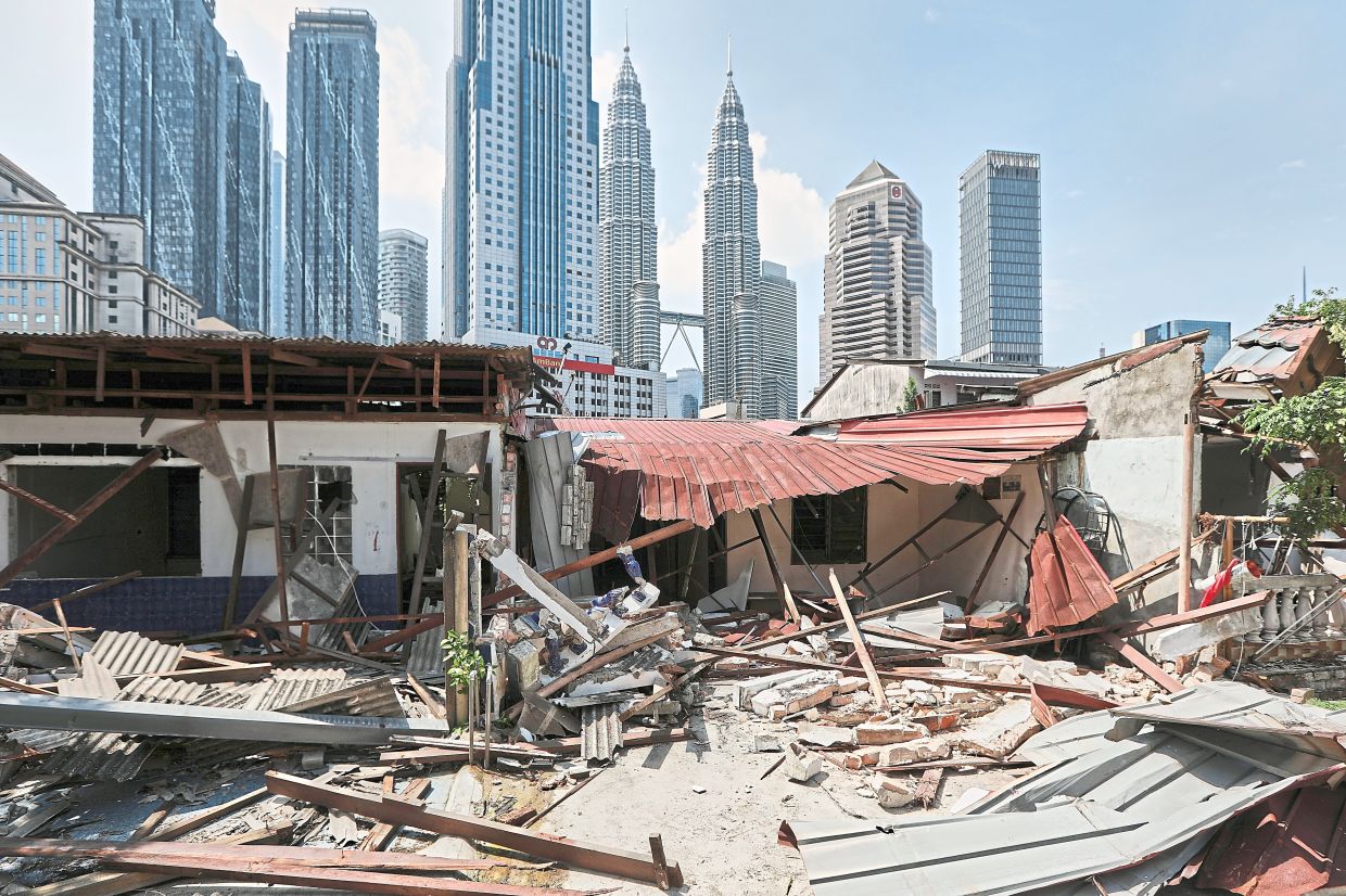 After a decade of deadlock, the Kampung Sungai Baru redevelopment project broke ground on Nov 30. — Filepic