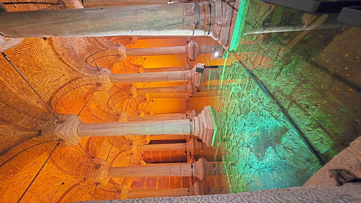 The Basilica Cistern is an ancient architectural marvel.