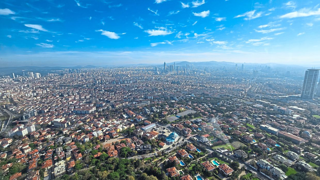 From the observation deck at Camlica Tower, you can get a great panoramic view of the district.