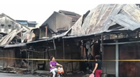 Early morning blaze destroys 54 old bazaar units in Kampar