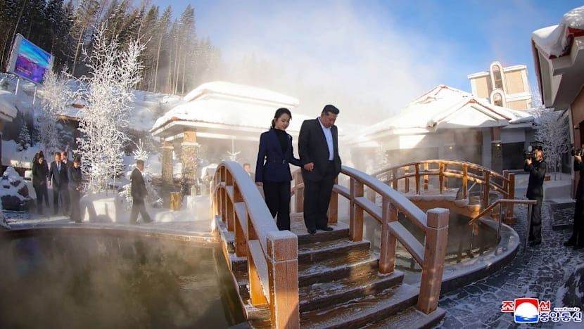 North Korea's Kim tours hot tubs, barbecue joints at lavish new mountain resort