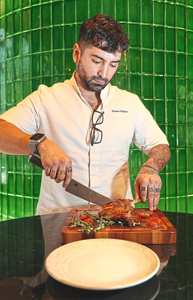 Aldana grew up in Lima, Peru and says turkey is a staple there for the midnight feast that takes place when the clock strikes 12am on Christmas day. — AZMAN GHANI/The Star