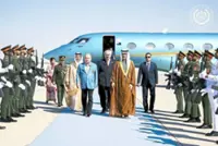 King begins special visit to UAE