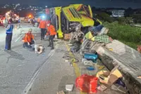 Passenger bus crash kills at least 16 people