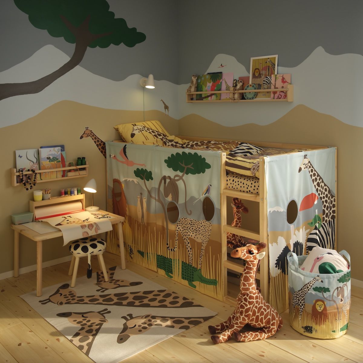 The collection has 29 products, from soft toys and textiles, to play furniture that transform everyday life at home into immersive play experiences.