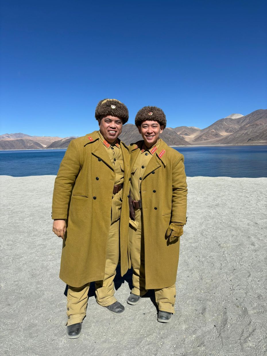 Chan (right) and Seng Soo Ming star as Capt Aimer and Major Memeti, respectively.