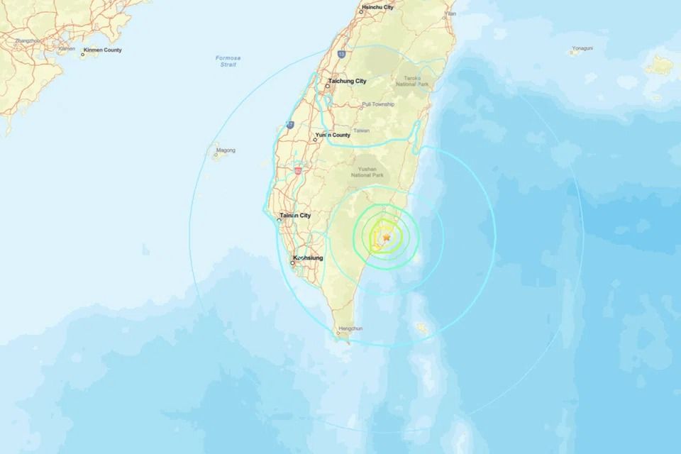 Southeastern Taiwan shaken by 6.1 magnitude quake, no immediate reports of damage