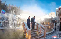 Kim welcomes tourists to lavish new mountain resort