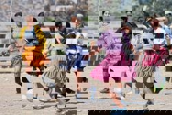 Bolivian Indigenous women take pride in the traditional 'pollera' skirt