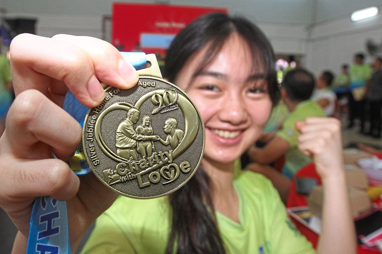 Cloe, 18, says it’s really cool to see those in their 80s join the run.