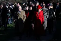 Daughters of King Charles' brother Andrew join royals for Christmas service
