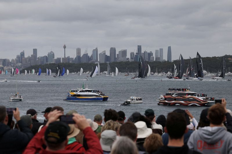 Sailing-LawConnect seizes early lead in Sydney to Hobart race