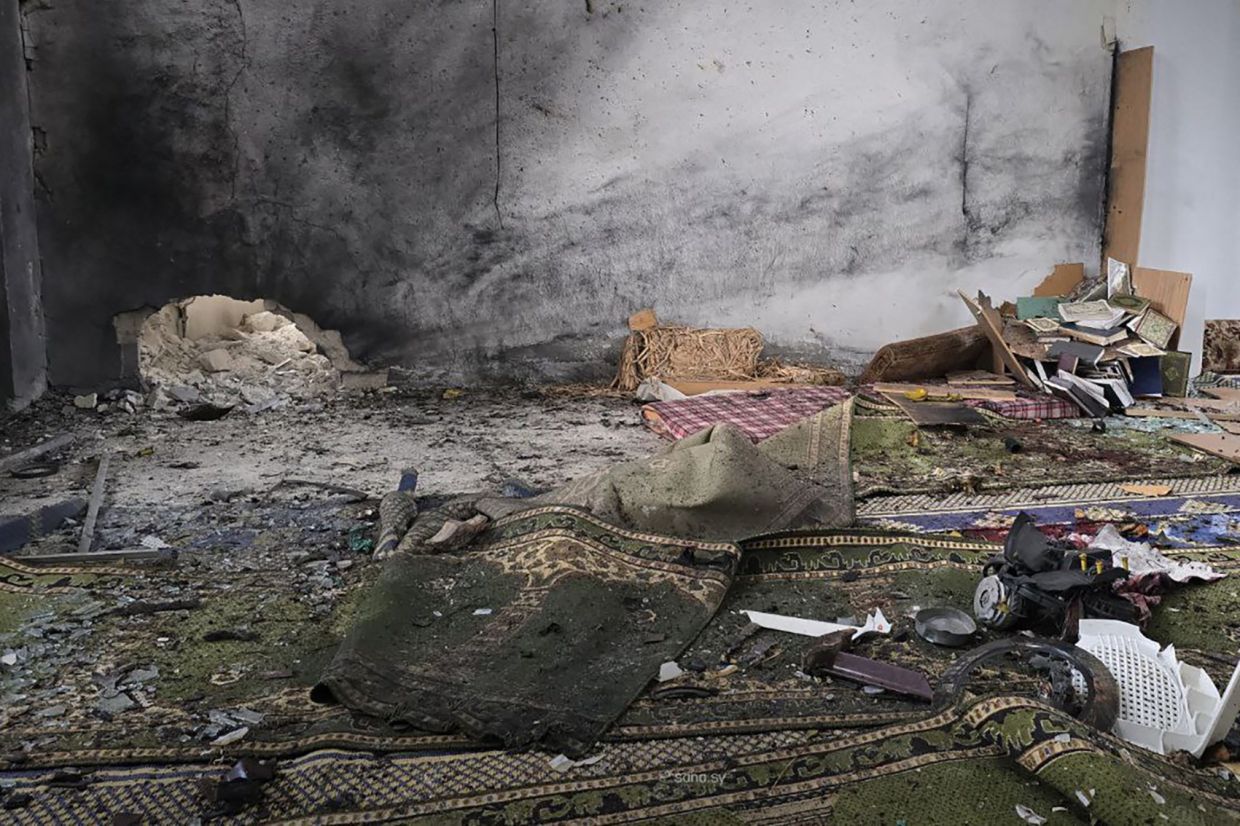 Mosque bombing in Syria leaves six dead and 21 wounded