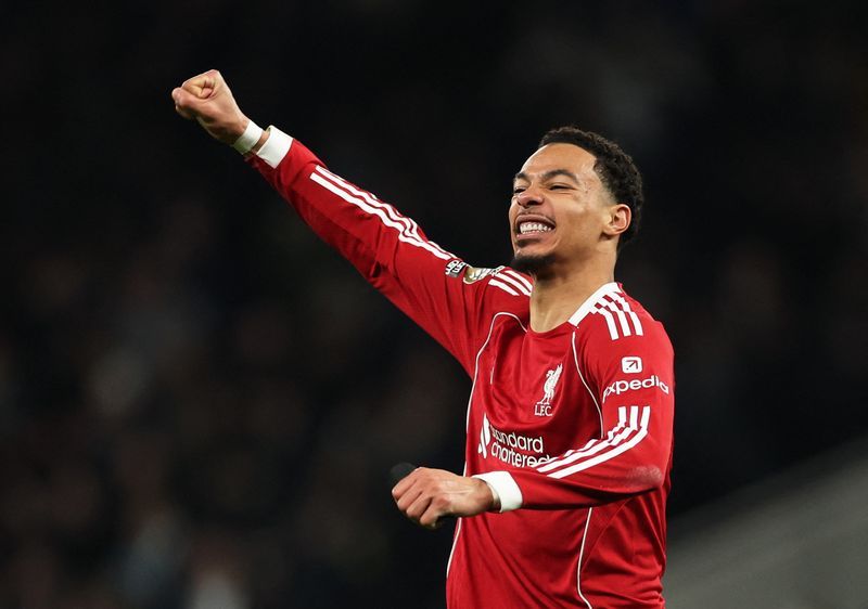 Soccer-Liverpool's Slot hails Ekitike impact at both ends of the pitch