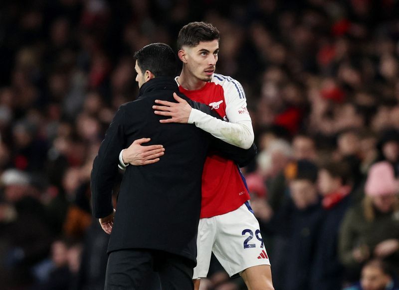 Soccer-Return of Havertz will boost Arsenal's struggling attack, Arteta says